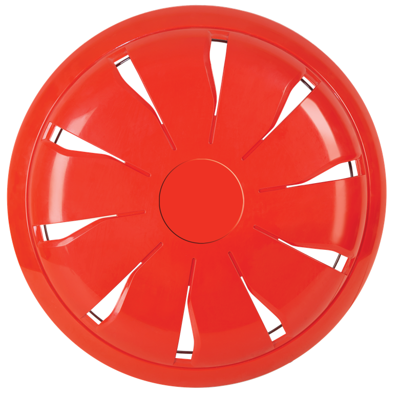 22,5'' NEW SETRA MODEL ORIGINAL PLASTIC WHEEL COVER RED